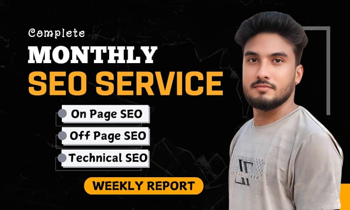 Gig Preview - Do complete monthly SEO service for google top ranking