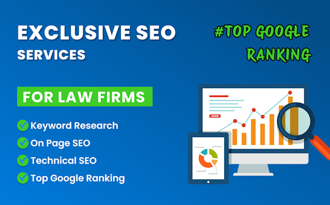 Gig Preview - Do SEO services for law firms or attorneys website google top ranking