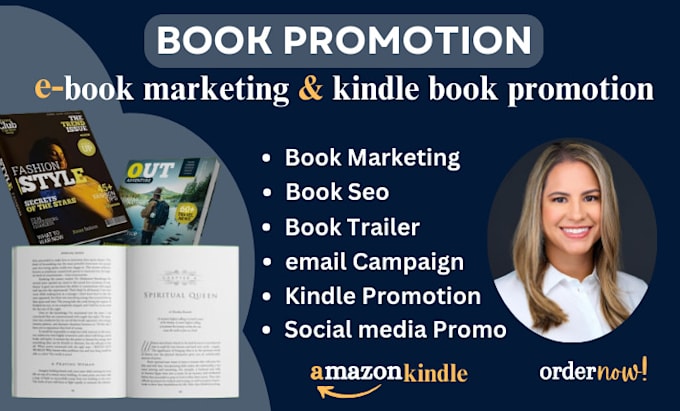 Gig Preview - Do amazon kindle book promotion and create a captivating cinematic book trailer