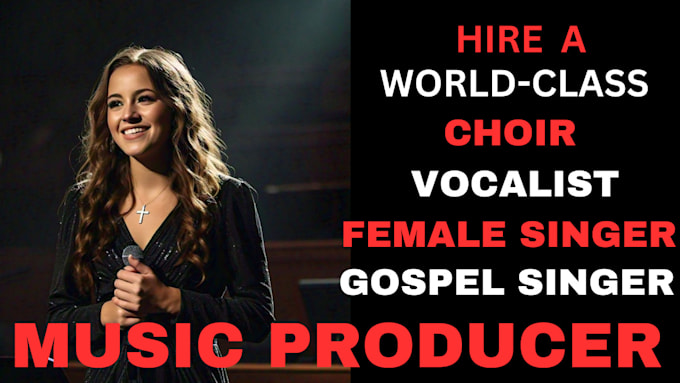 Gig Preview - Craft and sing  christian gospel worship song of any genres as a female singer