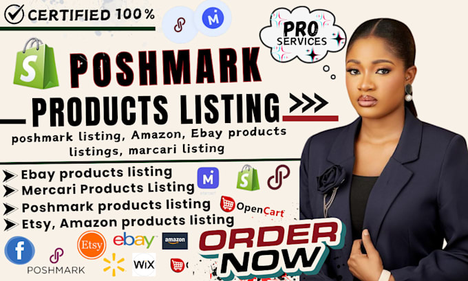 Gig Preview - Do ebay product listing, mercari, poshmark, dropshipping product listing