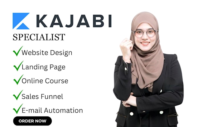 Gig Preview - Kajabi website redesign kajabi landing page kajabi online course kajabi expert