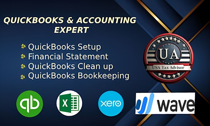 Gig Preview - Do setup, clean up and bookkeeping in quickbooks online, xero and wave