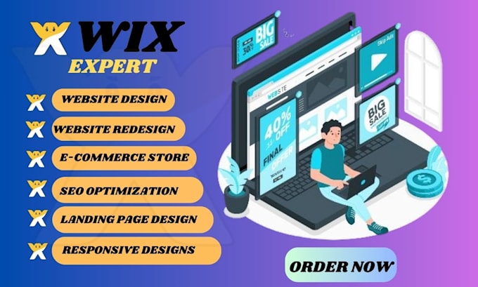 Gig Preview - Do wix website redesign wix website design wix website builder, wix developer