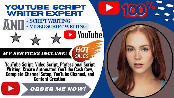 Gig Preview - Do engaging youtube video scripts with professional script writing services