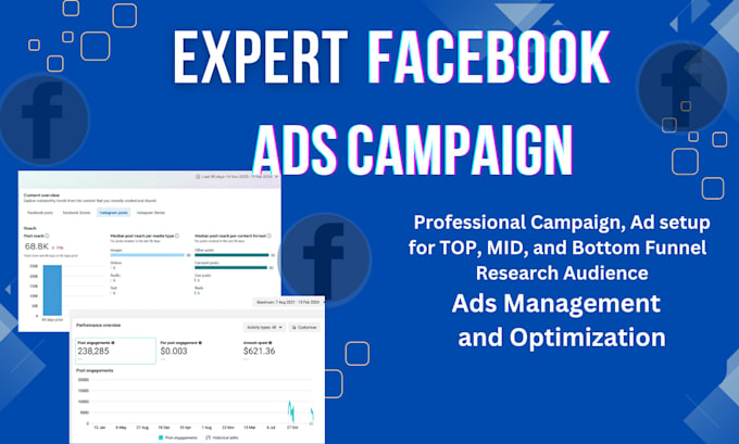 Gig Preview - Setup and manage facebook ads campaigns as a meta ads expert