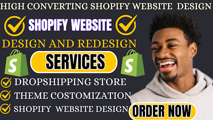 Gig Preview - Setup shopify website,shopify design and redesign, redesign shopify store