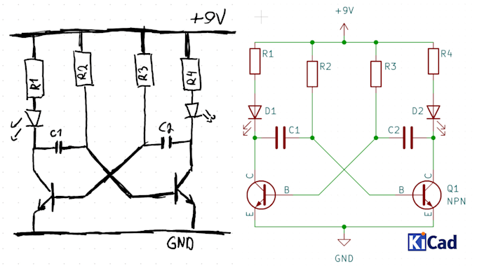 Gig Preview - Redraw any kind of electronics schematic in kicad