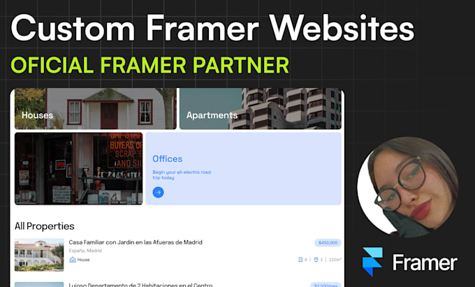 Gig Preview - Build a professional business website using framer