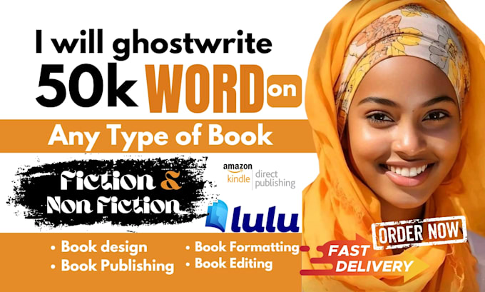 Gig Preview - Ghostwrite 50,000 words ebook as a book ghost book writer, ghost ebook writer