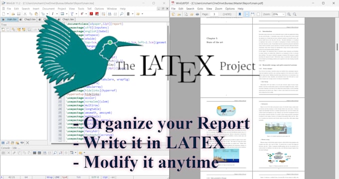 Gig Preview - Orginize and write your report in latex