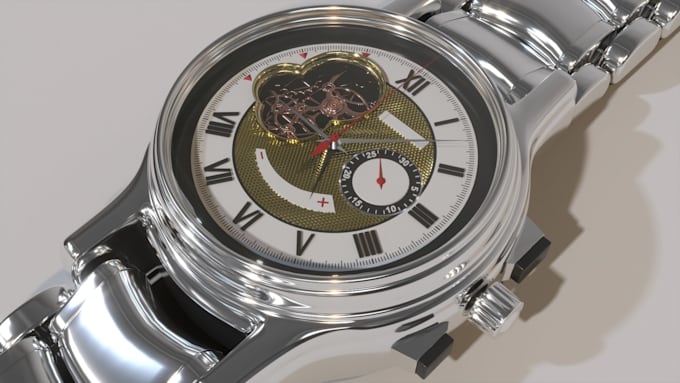 Gig Preview - Do realistic 3d wrist watch modelling, 3d watch animation, photorealistic rende