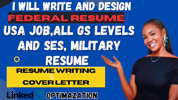 Gig Preview - Write federal resume USA job all gs levels and ses and military resume