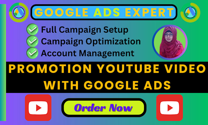 Gig Preview - Do youtube video promotion with google ads