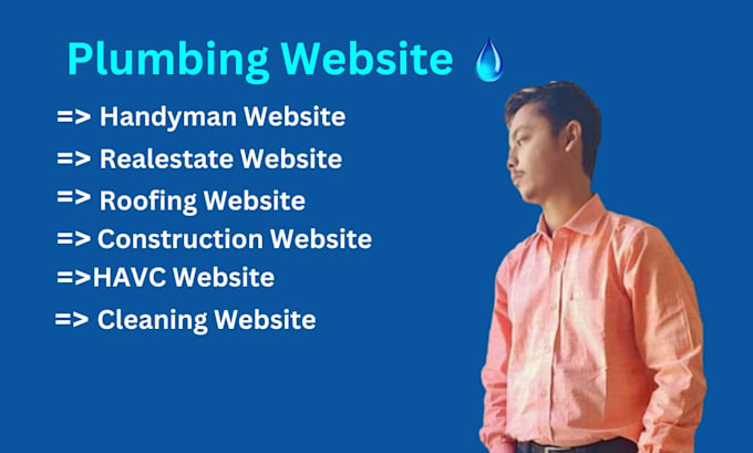 Gig Preview - Do contraction, plumbing, handyman,real estate,cleaning,hvac,roofing website