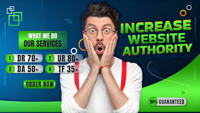 Gig Preview - Increase domain rating ahrefs DR 70 moz da with SEO backlink