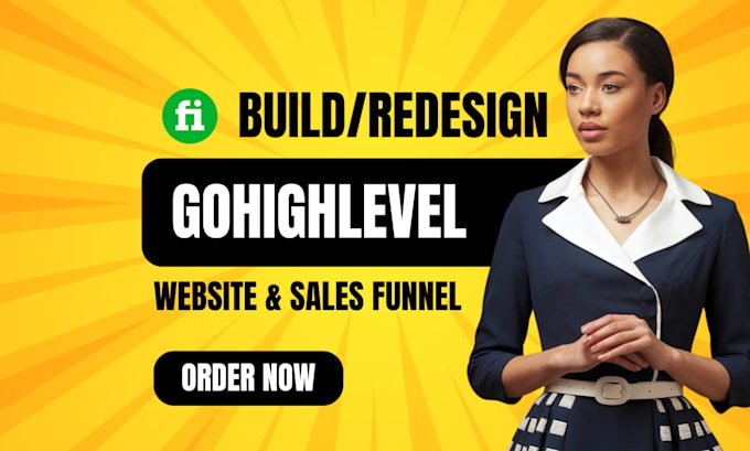 Gig Preview - Be your gohighlevel expert for gohighlevel website and sales funnel kajabi site