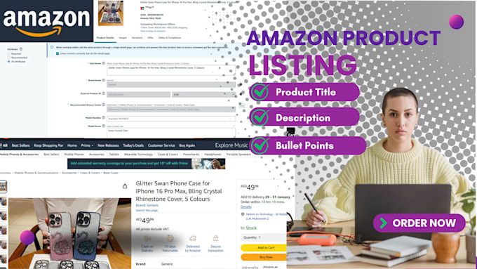 Gig Preview - Write high converting amazon listings