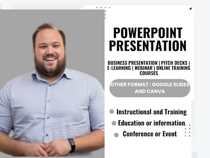 Gig Preview - Design powerpoint presentation google slides, powerpoint template pitch deck