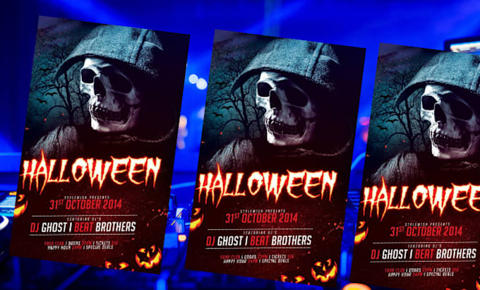 Gig Preview - Design birthday, club, dj, halloween, music, event, party and flyer design