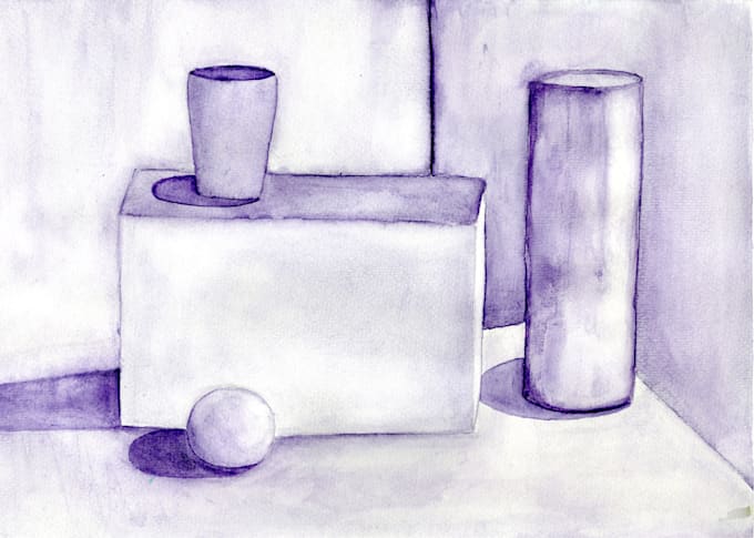 Gig Preview - Draw still life by using aquarelle and acrylic