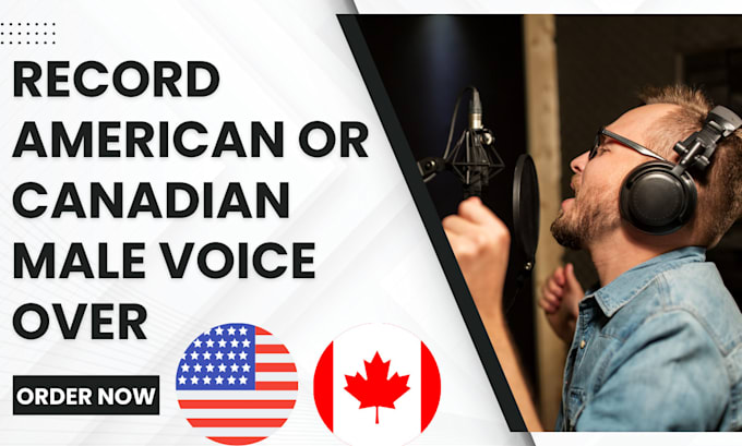 Bestseller - record american or canadian male voiceover within 12 hrs