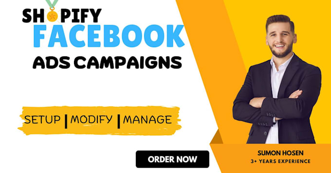 Gig Preview - Create shopify facebook ads campaigns setup and management