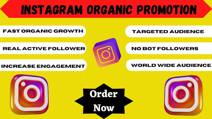 Gig Preview - Do instagram promotion fast organic growth to increase followers and engagement