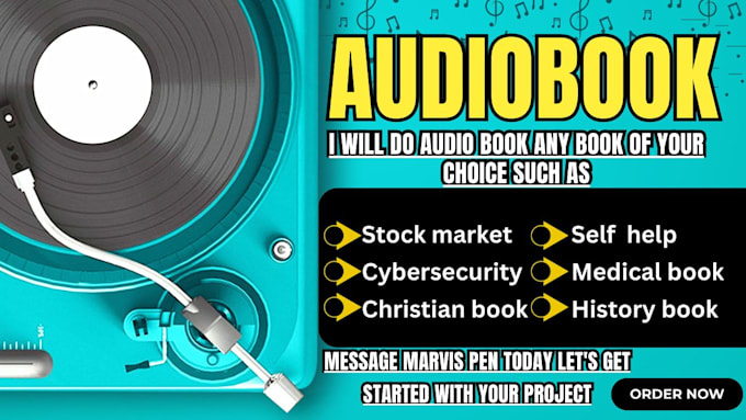 Gig Preview - Do audiobook on cybersecurity, self help, christian book for amazon standard