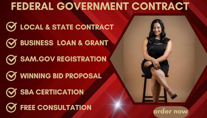 Gig Preview - Win government contract, bid proposal, uk tender samgov apply for grants rfp rfq