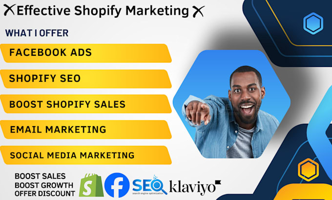 Gig Preview - Boost shopify marketing sales shopify promotion manager ecommerce marketing