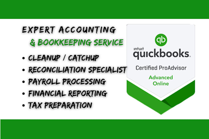 Gig Preview - Quickbooks online bookkeeping reconciliation  cleanup catchup