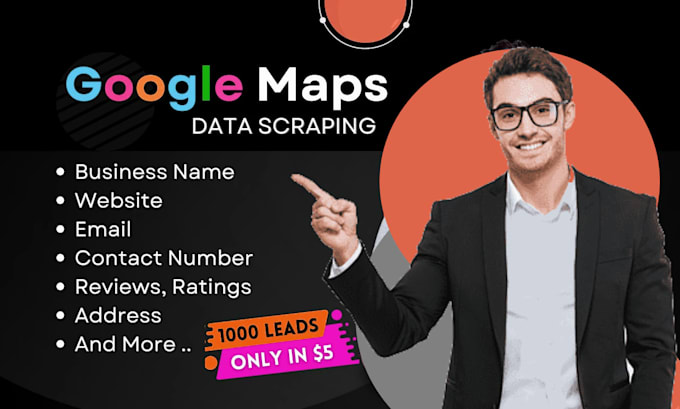 Bestseller - scrape google map data for lead generation 2000 leads 5 dollar