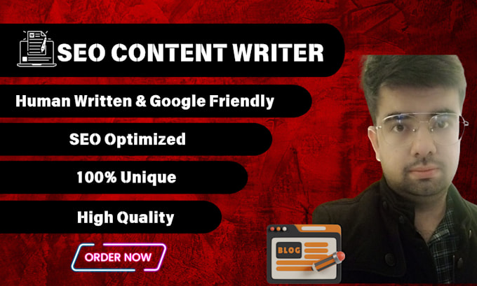 Gig Preview - Do SEO blog, article, human written web content, copywriting