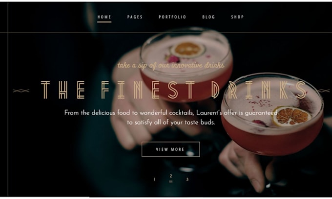 Gig Preview - Restaurant website with online ordering, coffee shop website, restaurant website