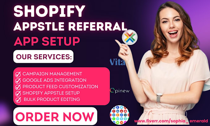 Bestseller - setup shopify appstle referral candy joy smile rise ai rivo loyalty reviews app