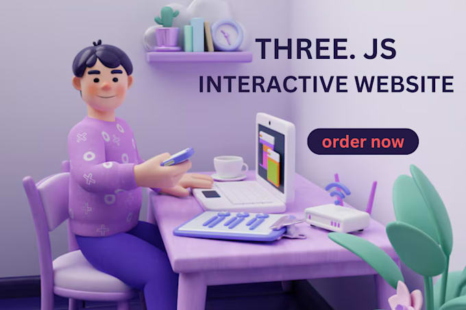 Gig Preview - Develop 3d animated webflow website using threejs webgl opengl javascript fiber