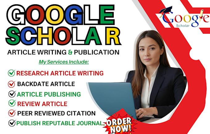 Gig Preview - Write and publish backdated research article on google scholar journals