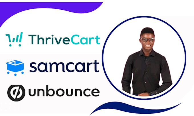 Gig Preview - Design thrivecart unbounce and samcart landingpage