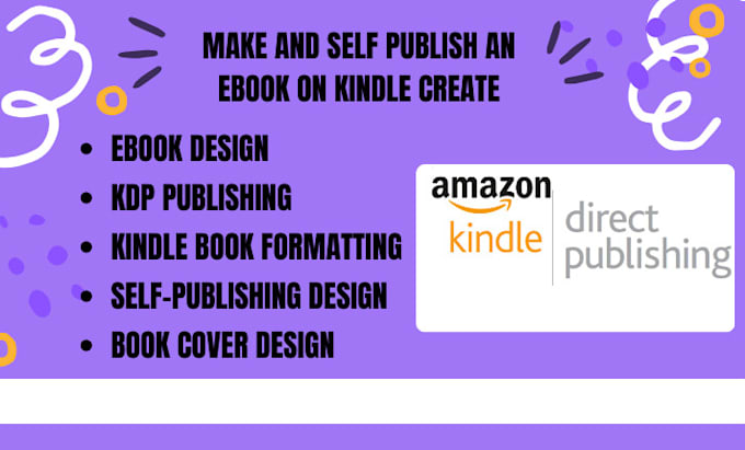 Gig Preview - Design ebook, kindle book, KDP pulishing and book cover design