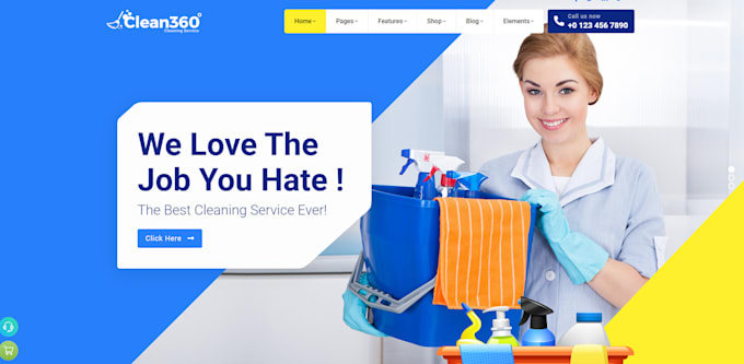 Gig Preview - Do cleaning services business website