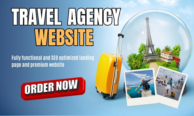 Gig Preview - Design travel agency website, travel affiliate tour booking website on wordpress