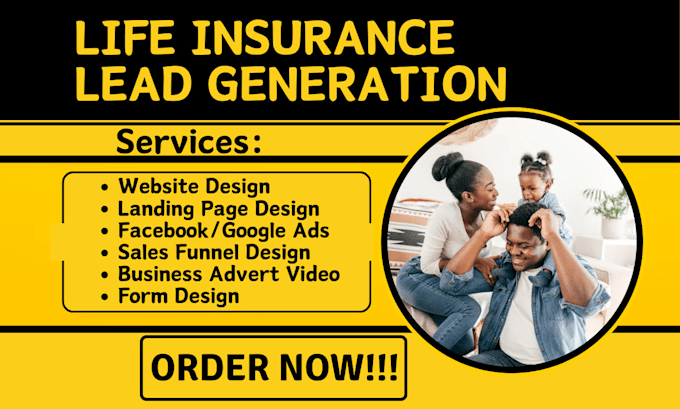 Gig Preview - Life insurance leads life insurance insurance leads insurance insurance website