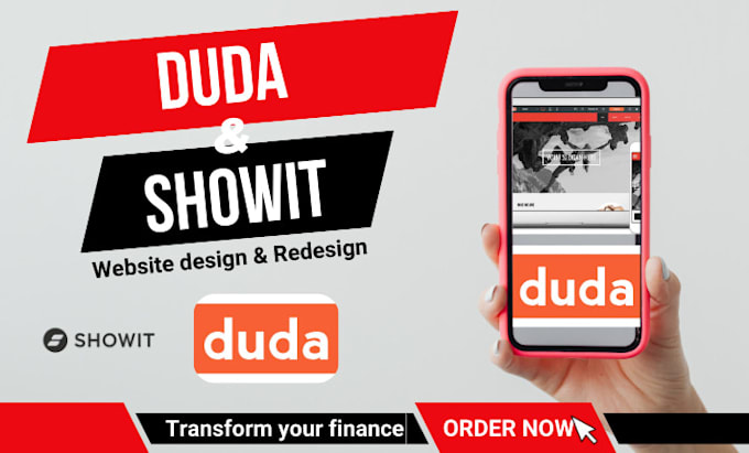 Gig Preview - Setup a 6figure duda website design, redesign showit website design redesign