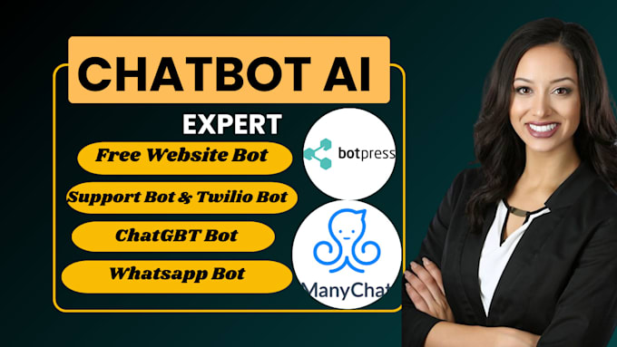 Gig Preview - Setup chatbot ai automation for social medai platform manychat tidio chatgbt