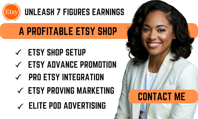 Gig Preview - Set up b2b etsy digital products design mockup etsy shop SEO listing on etsy pod