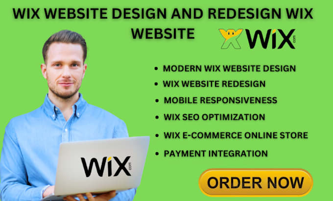 Gig Preview - Revamp wix website design wix website redesign wix studio build wix website