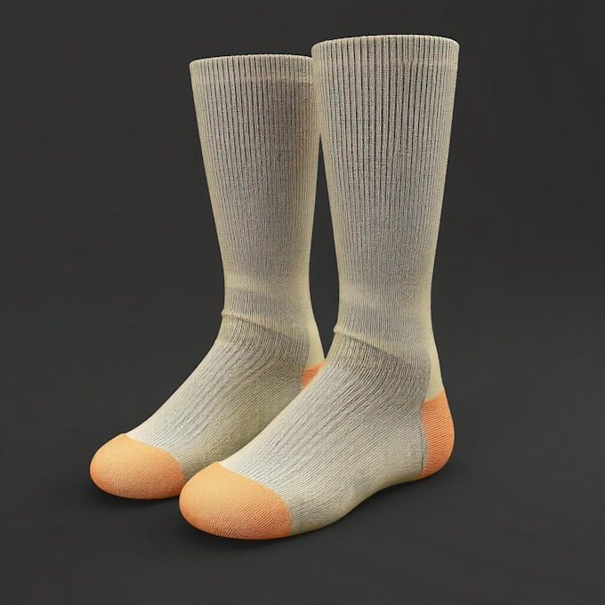 Gig Preview - Cgi 3d socks animation 3d socks design 3d mockup 3d footwear model 3d cloth c4d