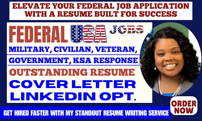 Bestseller - write ats federal resume veteran executive military ksa response for usajobs