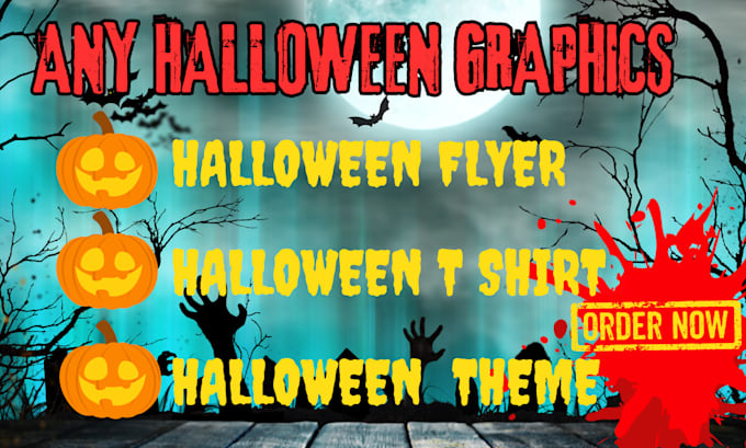 Gig Preview - Design any halloween graphics halloween flyer halloween theme halloween t shirt